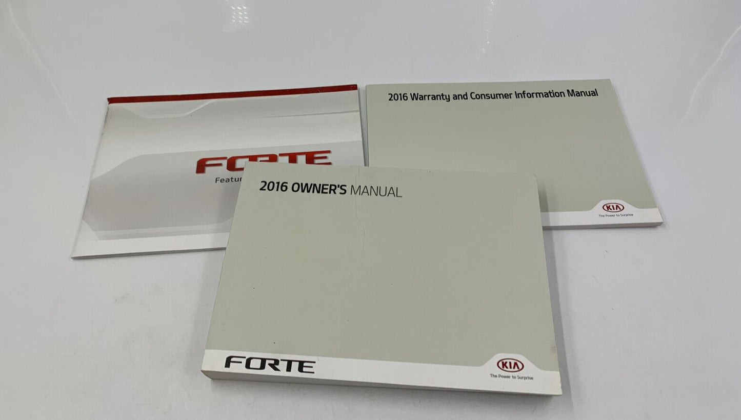 2016 Kia Forte Owners Manual Handbook Set OEM D03B26023