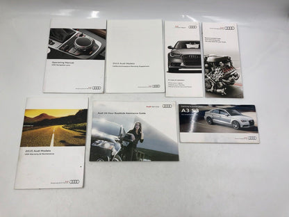 2015 Audi A3 Owners Manual Handbook Set with Case OEM G02B21078