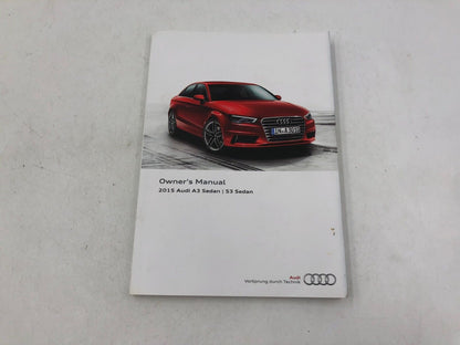 2015 Audi A3 Owners Manual Handbook Set with Case OEM G02B21078