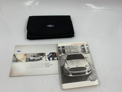 2014 Ford Fusion Owners Manual Handbook Set with Case OEM B01B44026