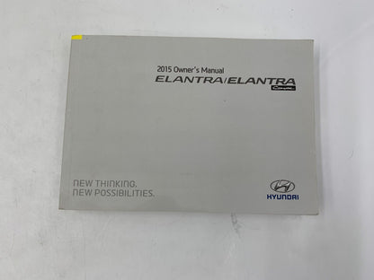 2015 Hyundai Elantra Owners Manual Handbook Set with Case OEM B04B08024