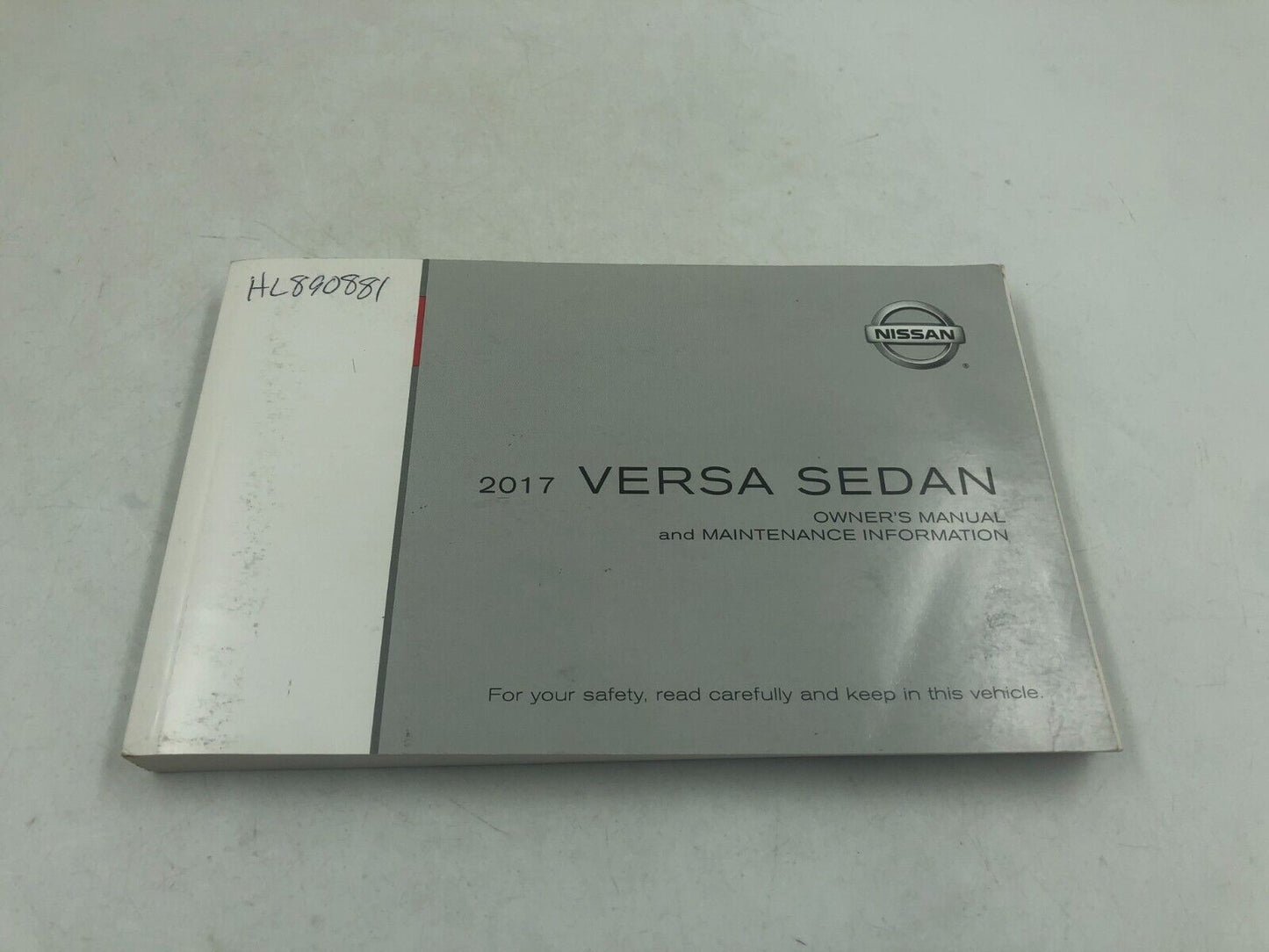 2017 Nissan Versa Sedan Owners Manual Handbook Set with Case OEM F04B23059