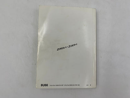 2006 Mazda 6 Owners Manual Handbook Set with Case OEM A01B52029