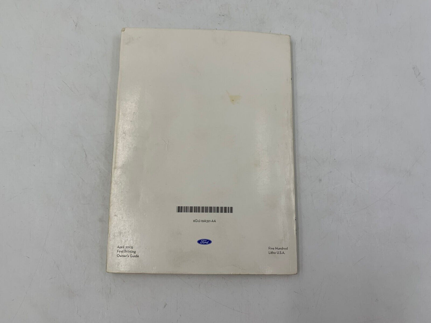 2006 Ford Five Hundred Owners Manual Handbook OEM A03B12035