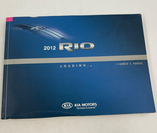 2012 Kia Rio Owners Manual Handbook OEM A03B49059