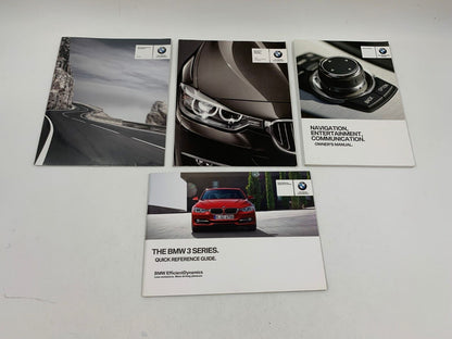 2014 BMW 3 Series Sedan Owners Manual Handbook Set with Case OEM A03B38055