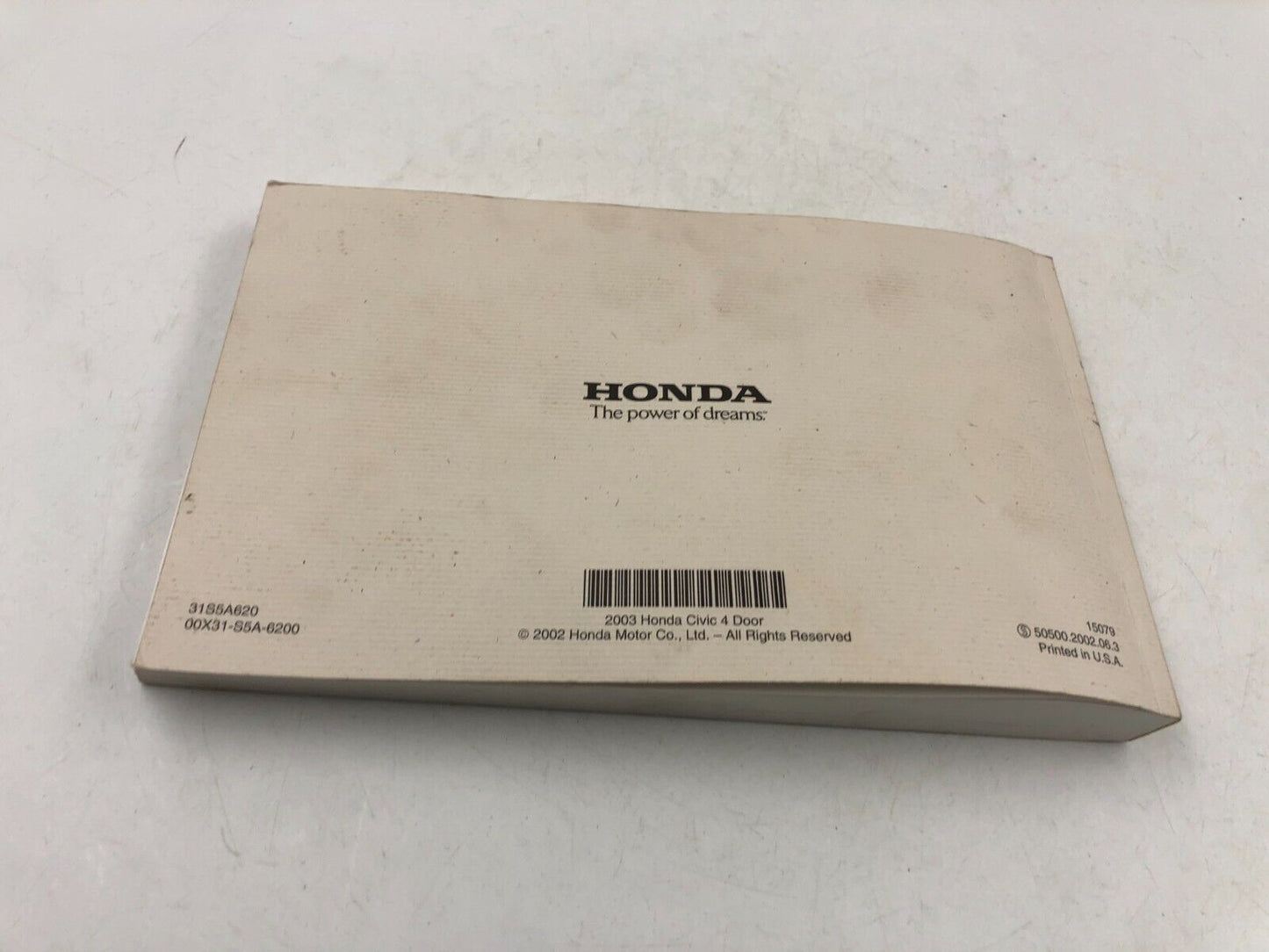 2003 Honda Civic Owners Manual OEM J01B12058