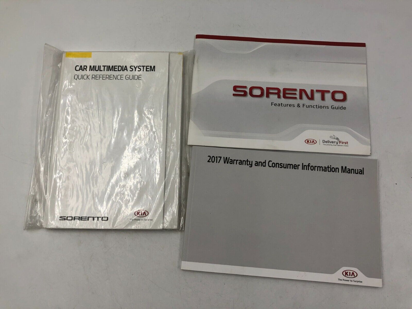 2017 Kia Sorento Owners Manual Handbook Set with Case OEM A02B65009