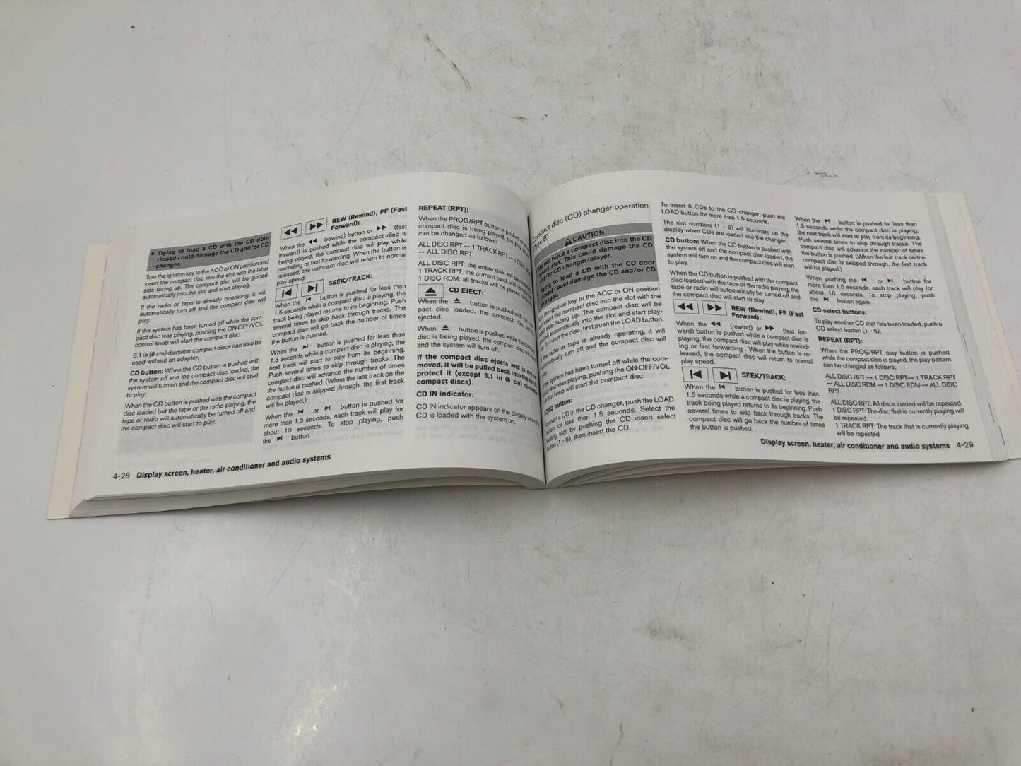 2004 Nissan Maxima Owners Manual Handbook OEM A04B40052