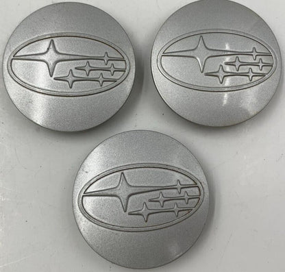 Subaru Rim Wheel Center Cap Set of 3 Silver 2-1/4 inch OEM H01B28017