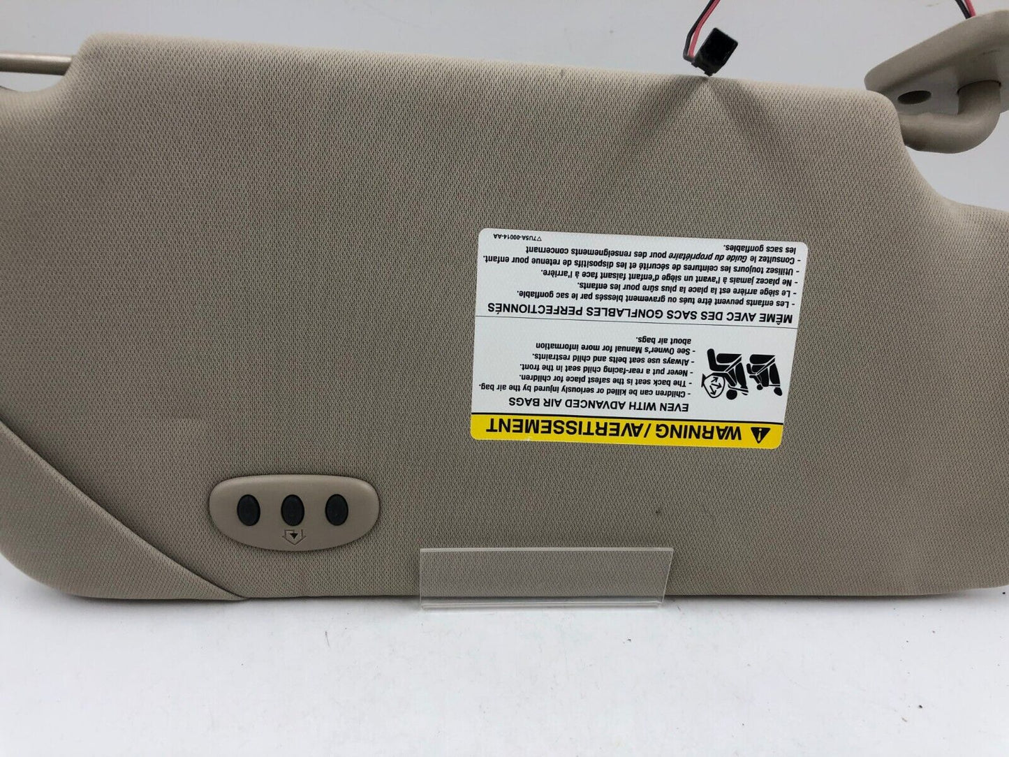 2009-2012 Ford Flex Driver Sun Visor Sunvisor Gray Illuminated OEM B03B13060