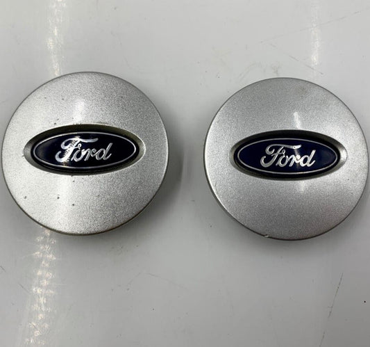 Ford Rim Wheel Center Cap Set of 2 Silver 2-1/8 inch OEM B01B13042