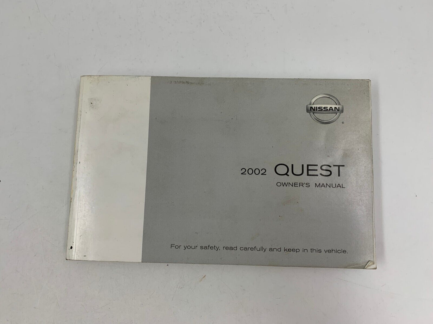 2002 Nissan Quest Owners Manual Handbook with Case OEM A04B30036