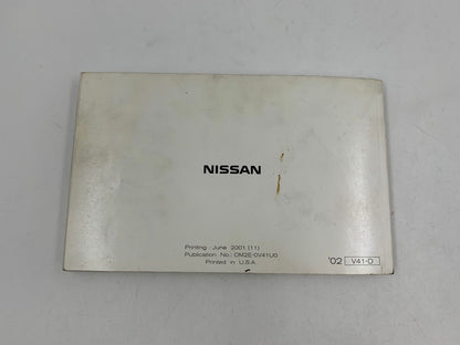 2002 Nissan Quest Owners Manual Handbook with Case OEM A04B30036