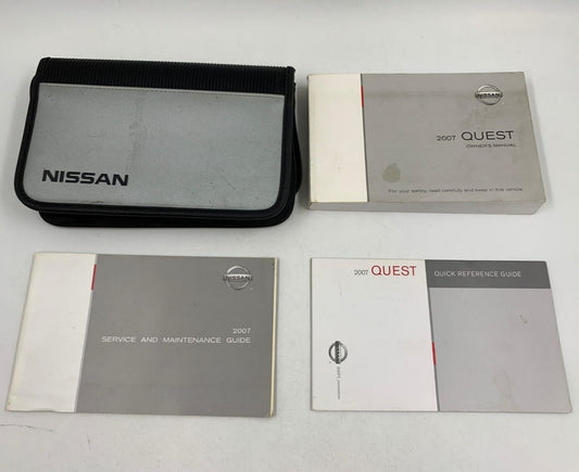 2007 Nissan Quest Owners Manual Handbook Set with Case OEM B02B17043