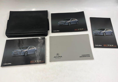 2011 Acura TSX Owners Manual Handbook Set with Case OEM A02B55023