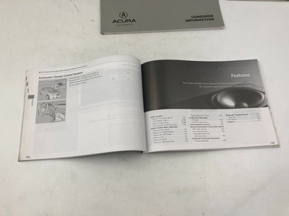 2011 Acura TSX Owners Manual Handbook Set with Case OEM A02B55023