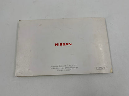 2008 Nissan Rogue Owners Manual Handbook with Case OEM A04B01042