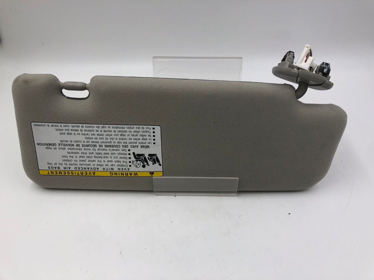 2010-2015 Toyota Prius Passenger Sunvisor Illuminated Gray OEM B04B01059