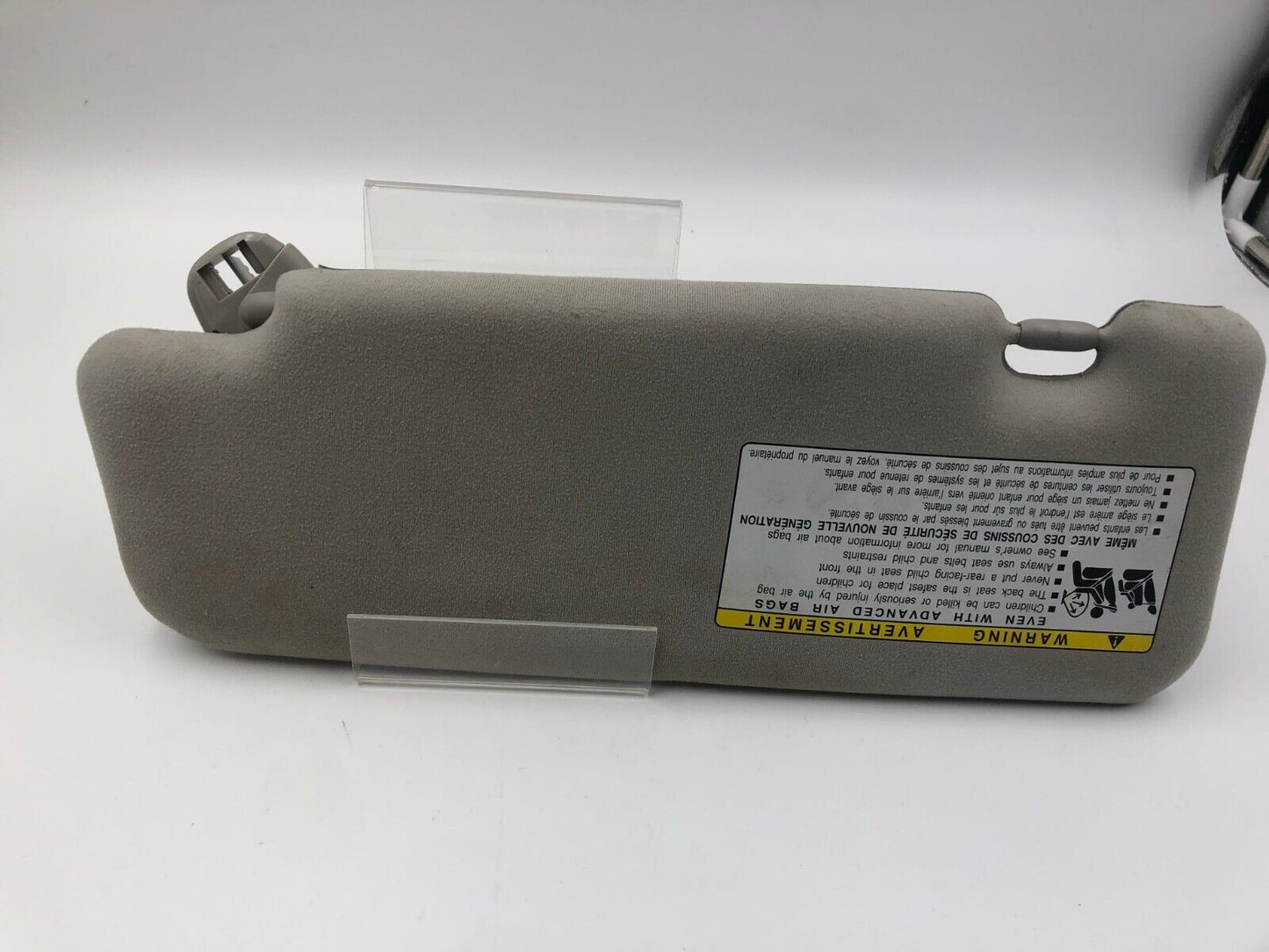 2010-2015 Toyota Prius Passenger Sun Visor Sunvisor Illuminated Gray B01B22066