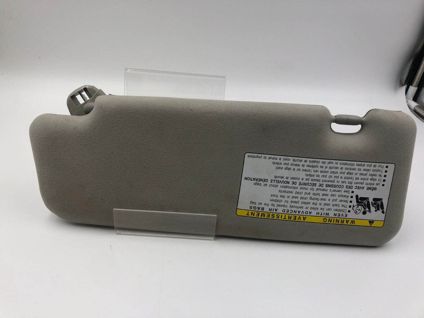 2010-2015 Toyota Prius Passenger Sun Visor Sunvisor Illuminated Gray B01B22066