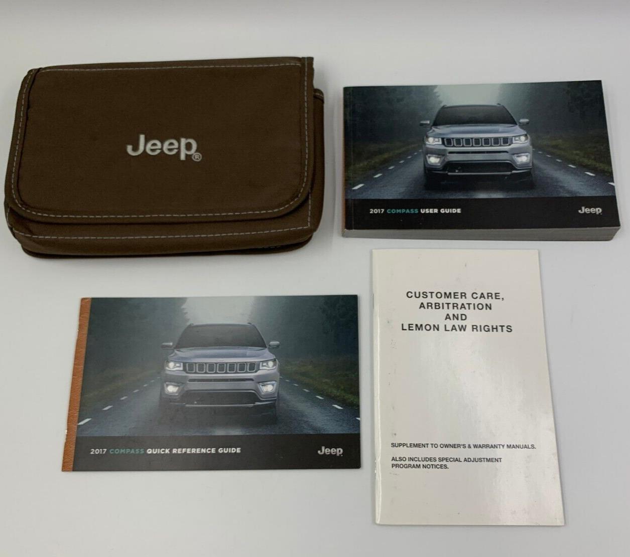 2017 Jeep Compass Owners Manual Handbook Set with Case OEM C04B34022