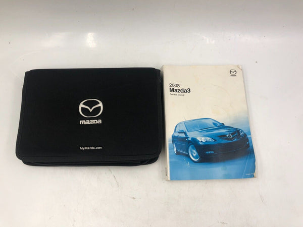 2008 Mazda 3 Owners Manual Handbook With Case OEM A02B10019