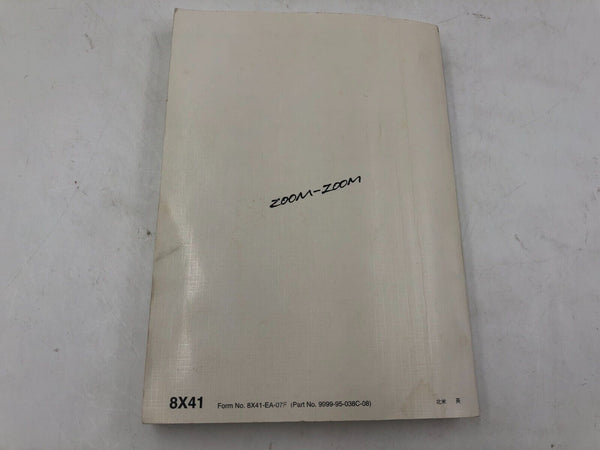 2008 Mazda 3 Owners Manual Handbook With Case OEM A02B10019