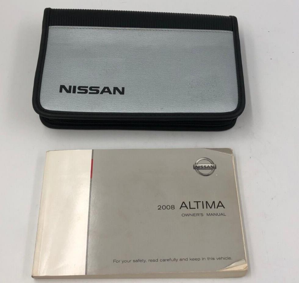 2008 Nissan Altima Owners Manual Handbook Set with Case OEM C03B10055