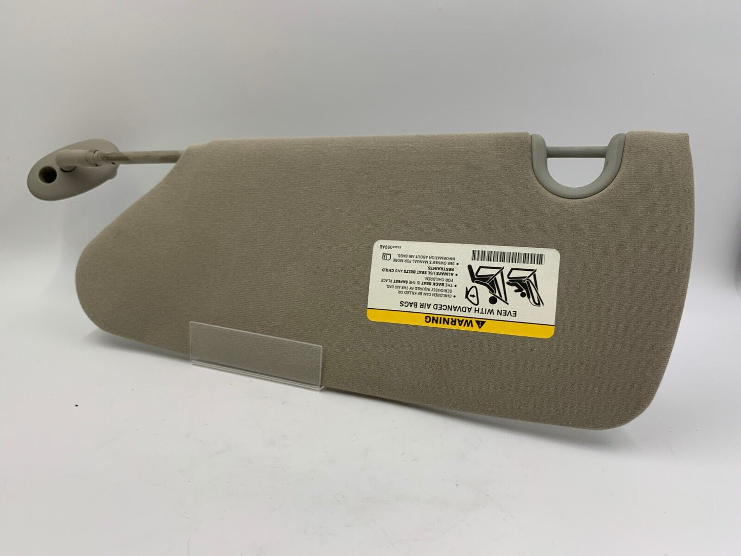 2005-2011 Dodge Dakota Passenger Sunvisor Sun Visor Gray OEM C02B51061