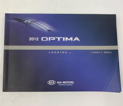 2012 Kia Optima Owners Manual Handbook OEM C02B52063