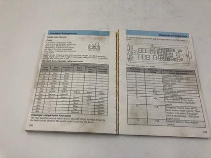 2002 Mercury Sable Owners Manual Handbook OEM C03B05048