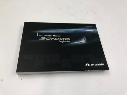 2011 Hyundai Sonata Owners Manual Handbook Set with Case OEM C04B02049