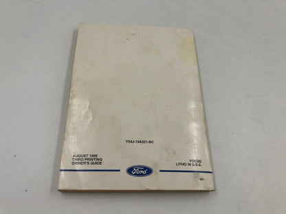 2000 Ford Focus Owners Manual Handbook OEM C04B19054