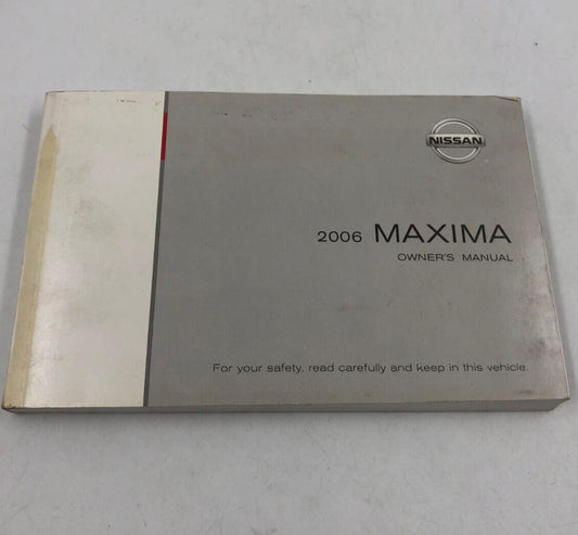 2006 Nissan Maxima Owners Manual Handbook OEM C02B10017