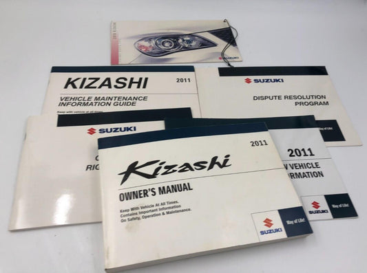 2011 Suzuki Kizashi Owners Manual Set with Case OEM C02B18070