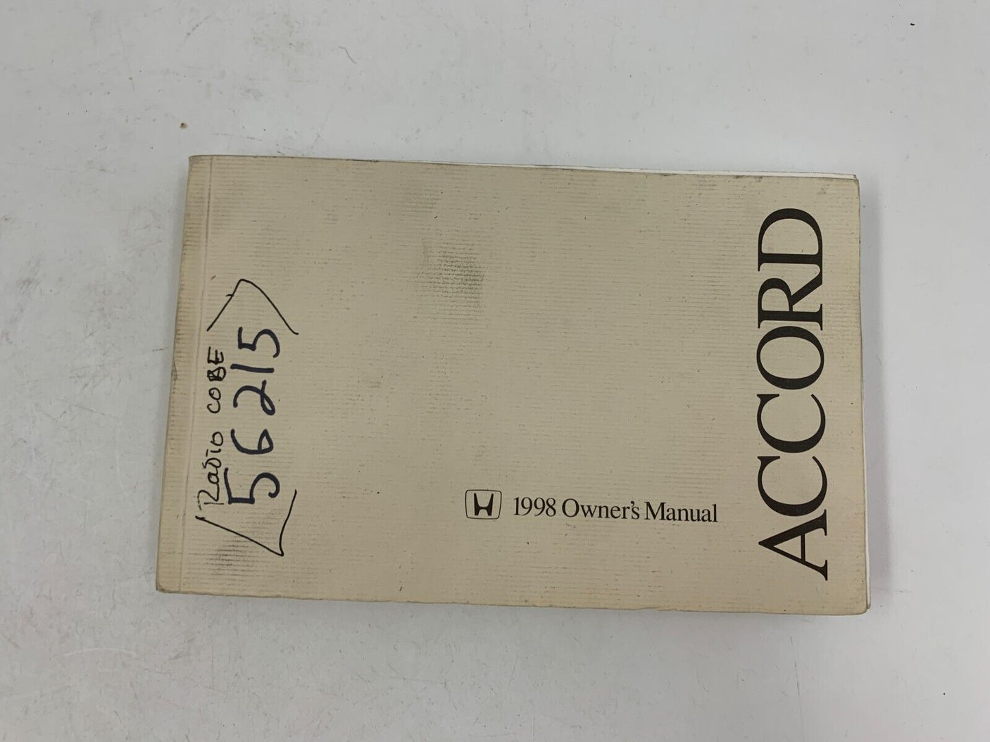 1998 Honda Accord Owners Manual Handbook OEM A02B19035