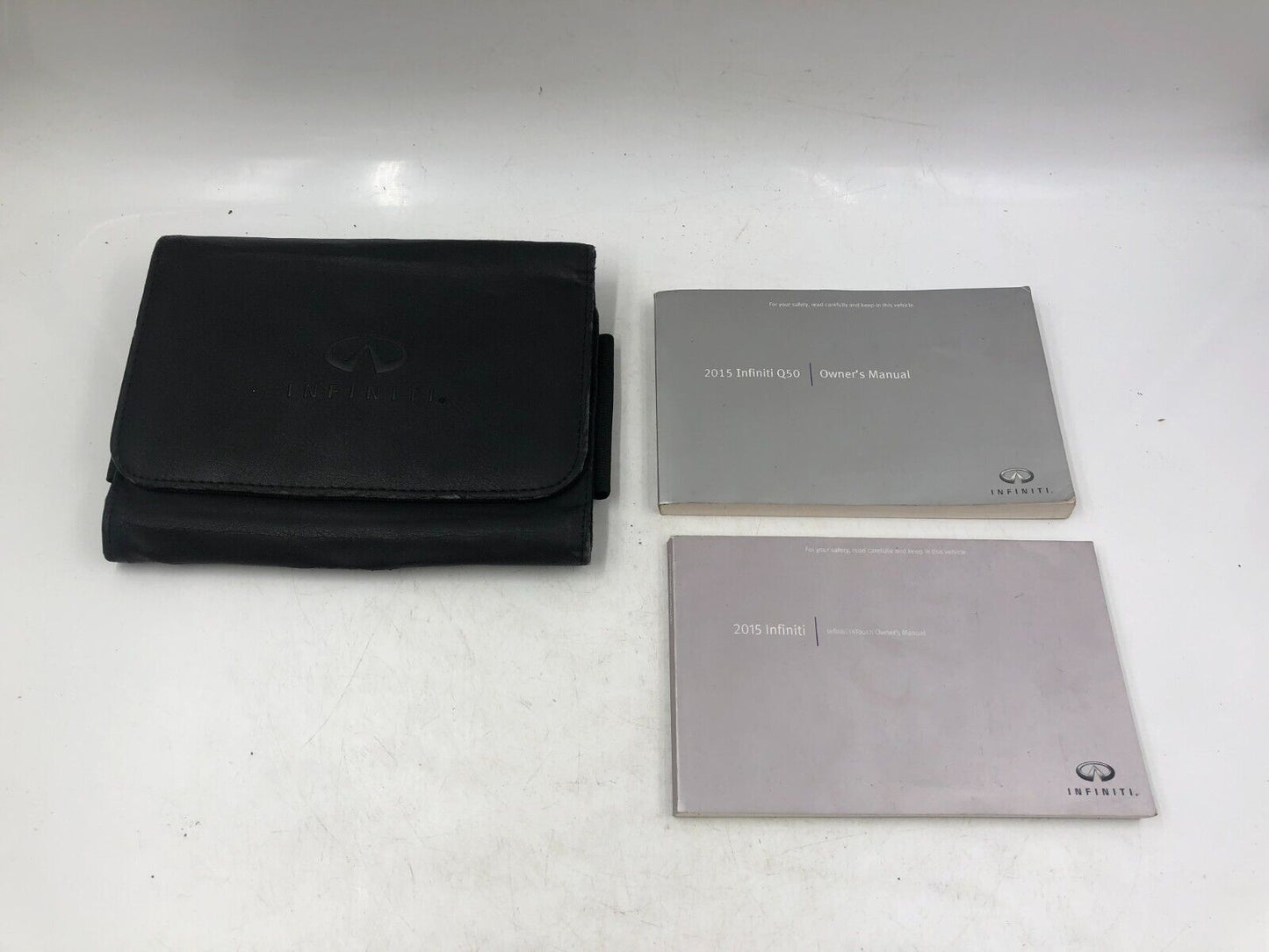 2015 Infiniti Q50 Owners Manual Handbook Set with Case OEM B02B20026