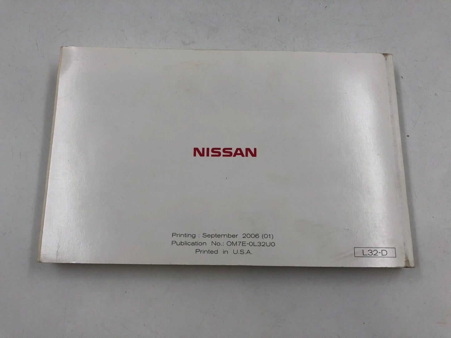 2007 Nissan Altima Owners Manual Handbook Set with Case OEM C02B15022