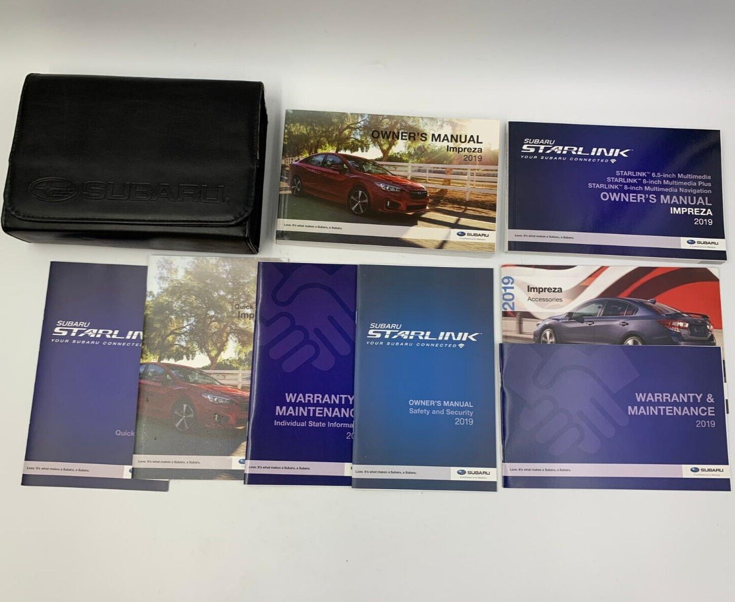 2019 Subaru Impreza Owners Manual Handbook Set with Case OEM D03B20073