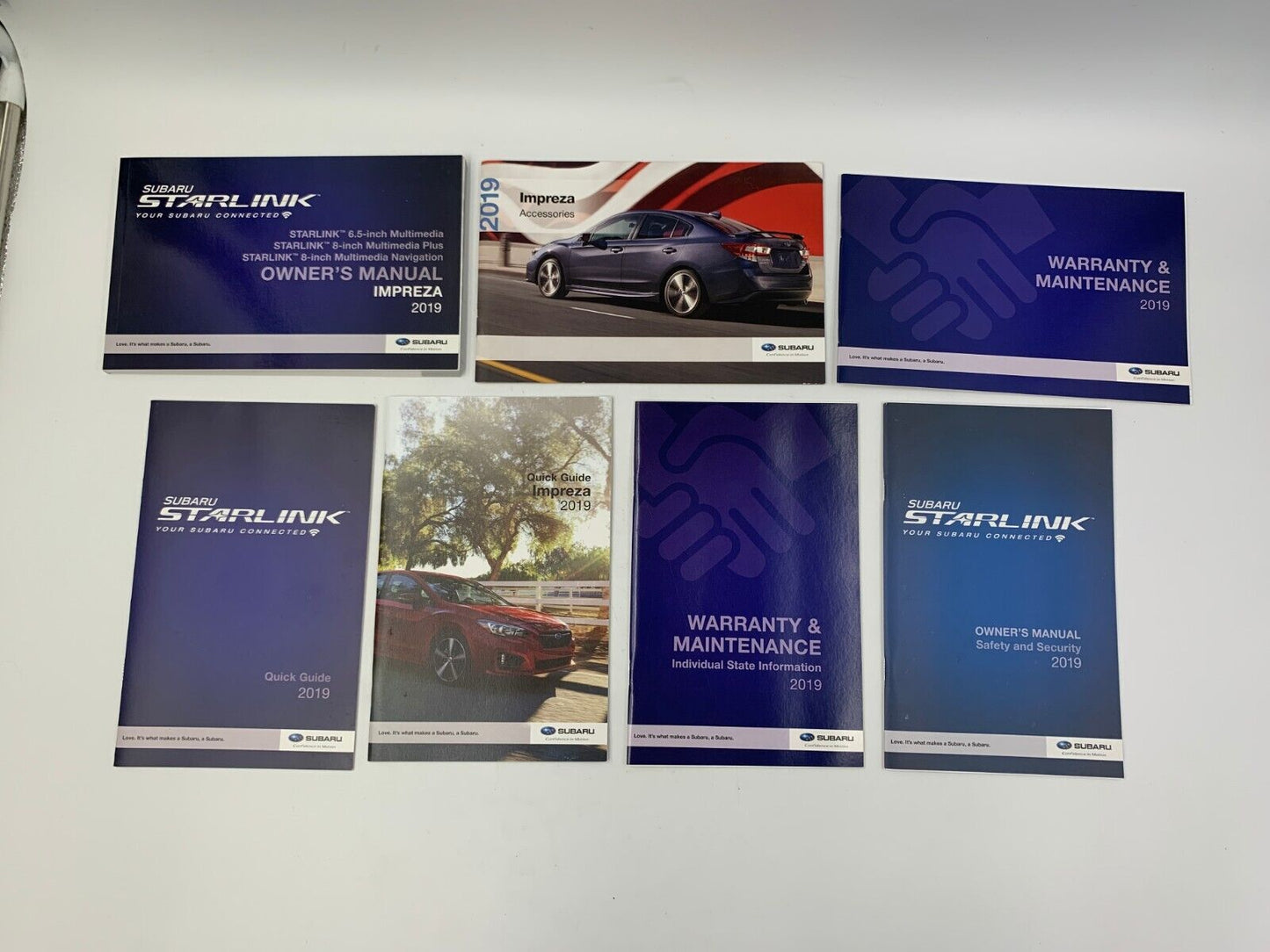 2019 Subaru Impreza Owners Manual Handbook Set with Case OEM D03B20073