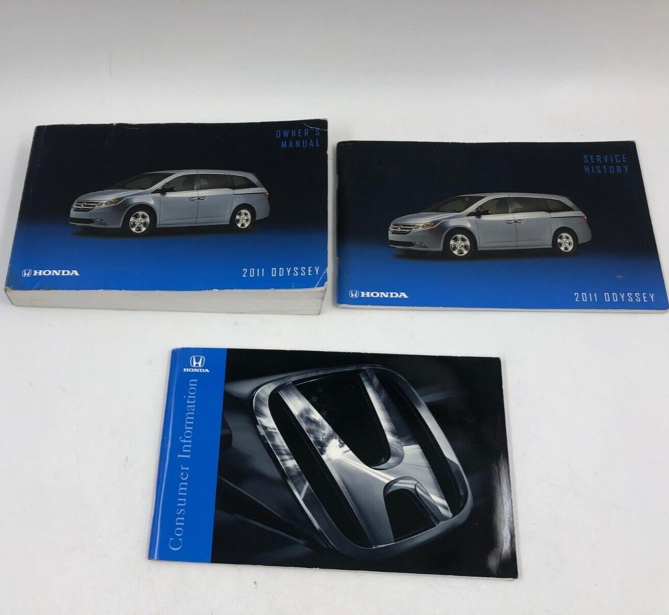 2011 Honda Odyssey Owners Manual Handbook Set OEM D03B32028