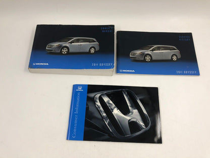 2011 Honda Odyssey Owners Manual Handbook Set OEM D03B32028