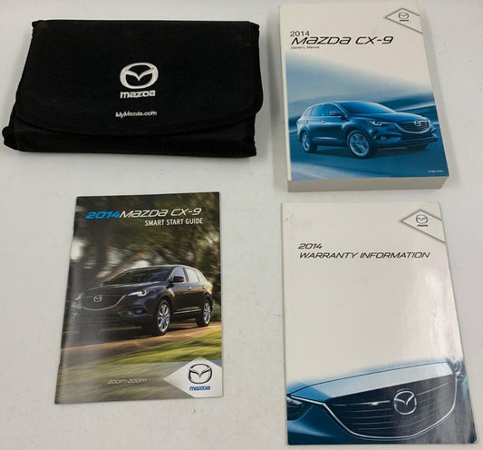 2014 Mazda CX-9 CX9 Owners Manual Set with Case OEM C01B08005