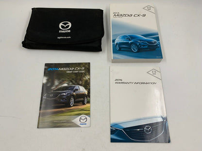 2014 Mazda CX-9 CX9 Owners Manual Set with Case OEM C01B08005