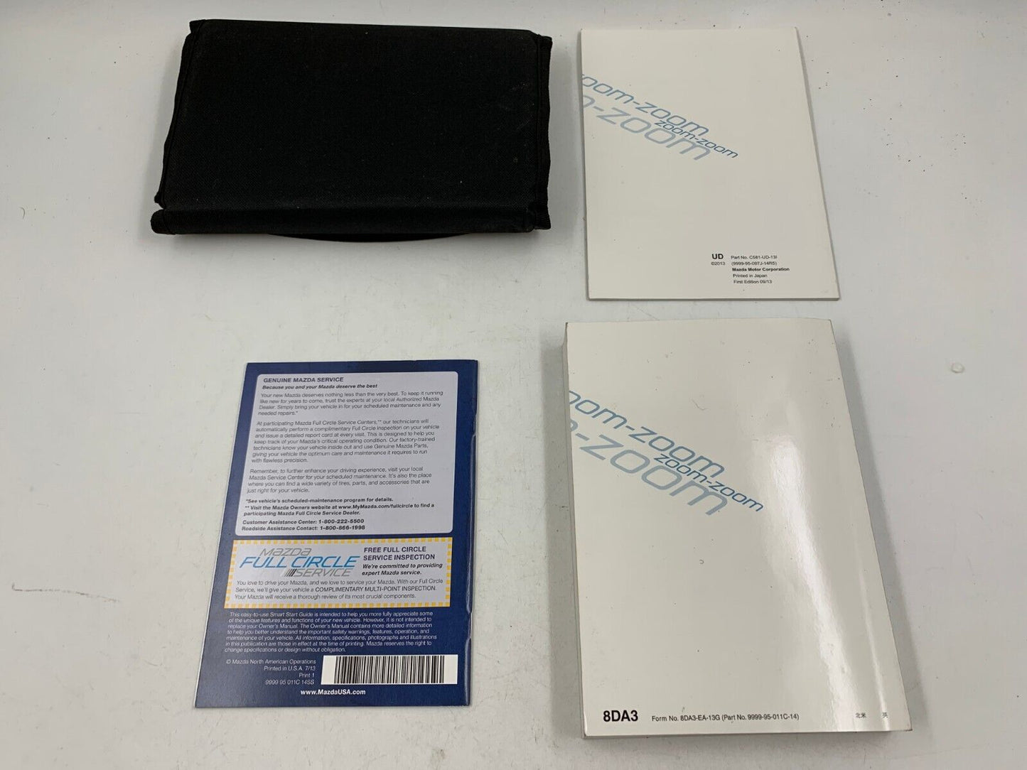 2014 Mazda CX-9 CX9 Owners Manual Set with Case OEM C01B08005