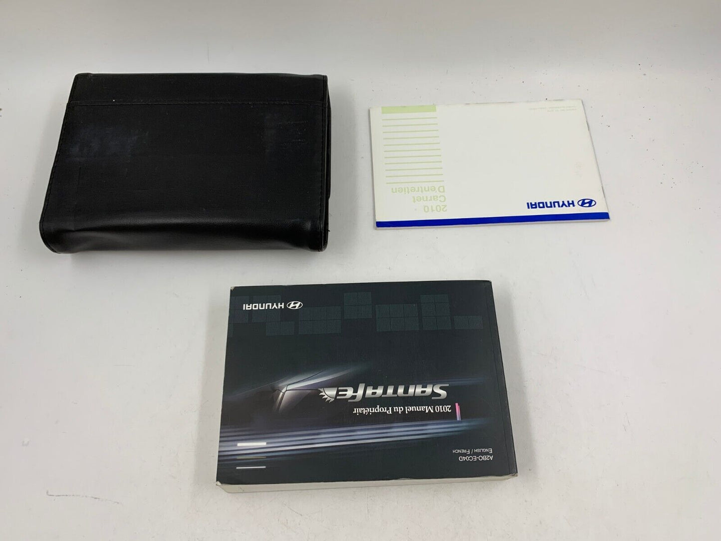 2010 Hyundai Santa Fe Owners Manual Set with Case OEM C01B08006