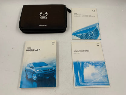 2009 Mazda CX-7 CX7 Owners Manual Set with Case OEM C03B20010