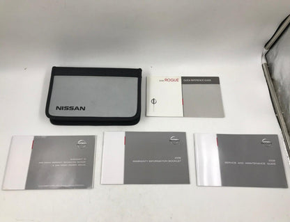 2008 Nissan Rogue Owners Manual Set with Case OEM D04B30049