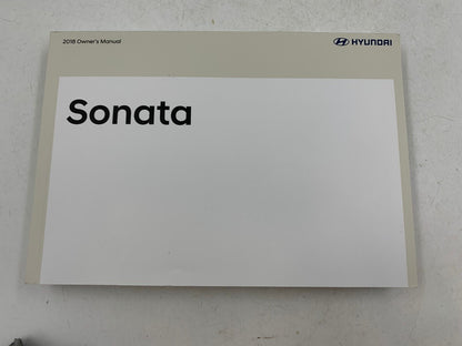 2018 Hyundai Sonata Owners Manual Set with Case OEM A03B43040